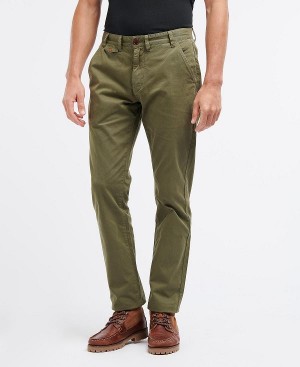 Barbour Neuston Twill Trousers σκούρο πρασινο | BABO88752