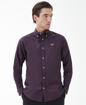 Barbour Oxford Tailored Shirt μωβ | BABO87884