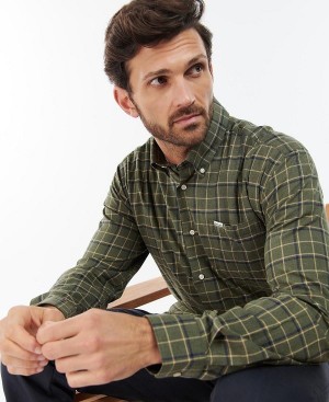 Barbour Pelton Shirt Ελιά | BABO87930