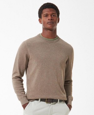 Barbour Pima Cotton Crew Neck καφε | BABO88527