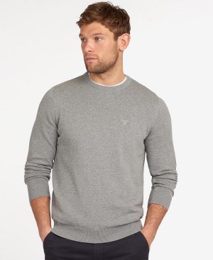 Barbour Pima Cotton Crew Neck γκρι | BABO88544