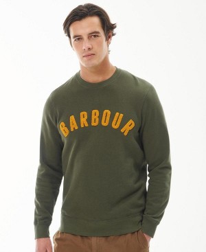 Barbour Prep Logo Crew πρασινο | BABO88638