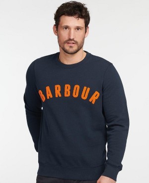 Barbour Prep Logo Sweatshirt σκουρο μπλε | BABO88684