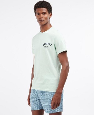 Barbour Preppy T-shirt μεντα | BABO88261