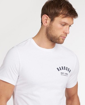 Barbour Preppy T-shirt ασπρα | BABO88263