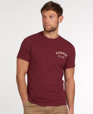 Barbour Preppy T-shirt μπορντο | BABO88273