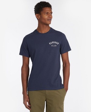 Barbour Preppy T-shirt σκουρο μπλε | BABO88272
