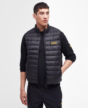 Barbour Racer Reed Gilet μαυρα | BABO87528