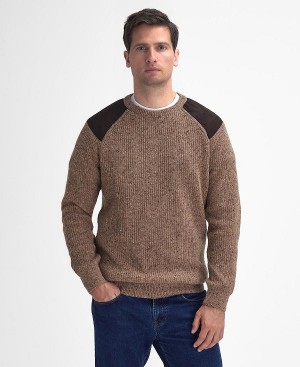 Barbour Raisthorpe Crew Neck Jumper Μπεζ | BABO88662