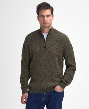 Barbour Ramsden Half-zip Jumper πρασινο | BABO88660