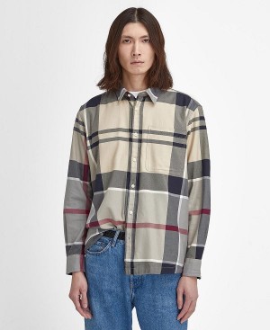 Barbour Renford Oversized Long-sleeved Tartan Shirt Πολύχρωμο | BABO87923