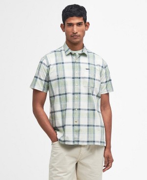 Barbour Rosewell Regular Short-sleeved Shirt πρασινο | BABO87778