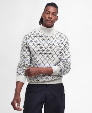 Barbour Selby Roll-neck Jumper ασπρα | BABO88597