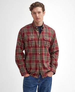 Barbour Singsby Thermo Weave Long-sleeved Shirt κοκκινα | BABO87887