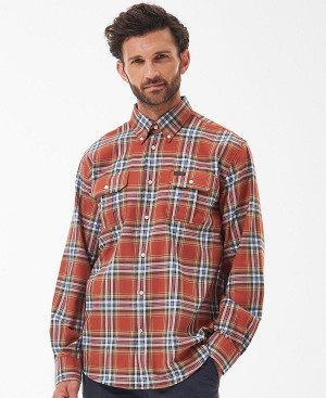 Barbour Singsby Thermo Weave Shirt κοκκινα | BABO87888