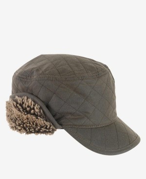 Barbour Stanhope Hunting Cap Ελιά | BABO89021