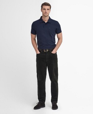 Barbour Stretch Cord Regular Trousers μαυρα | BABO88736