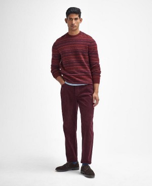 Barbour Stretch Cord Regular Trousers κοκκινα | BABO88822