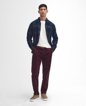 Barbour Stretch Cord Tailored Trousers μπορντο | BABO88806