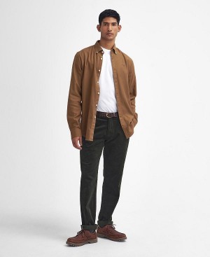 Barbour Stretch Cord Tailored Trousers πρασινο | BABO88809