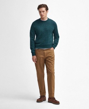 Barbour Suede Sateen Regular Trousers Μπεζ | BABO88817