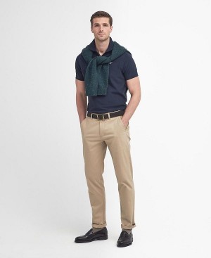 Barbour Suede Sateen Tailored Trousers καφε | BABO88832