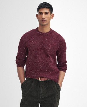 Barbour Tainsbury Crew Neck Jumper μπορντο | BABO88642