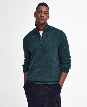 Barbour Tainsbury Half-zip Jumper πρασινο | BABO88633