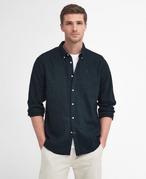 Barbour Tainsbury Tailored Long Sleeved Shirt πρασινο | BABO87866