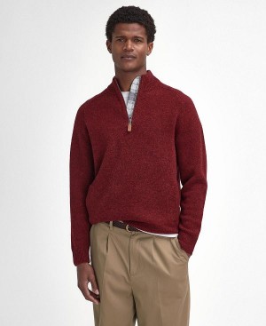 Barbour Talder Half-zip Jumper κοκκινα | BABO88674