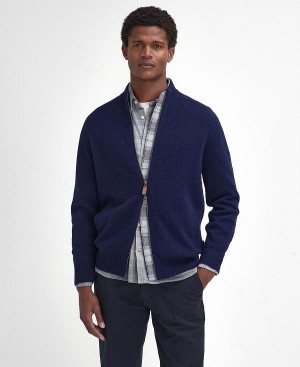 Barbour Talder Zip-up Jumper σκουρο μπλε | BABO88673