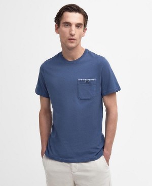 Barbour Tayside T-shirt σκούρο μπλε | BABO88323