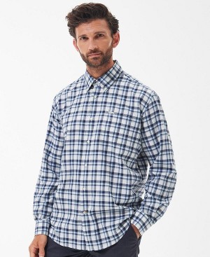 Barbour Turville Shirt μπλε | BABO87919