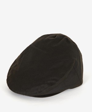 Barbour Wax Flat Cap Ελιά | BABO89014