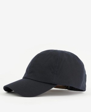 Barbour Wax Sports Cap σκουρο μπλε σκούρο καφε | BABO88967