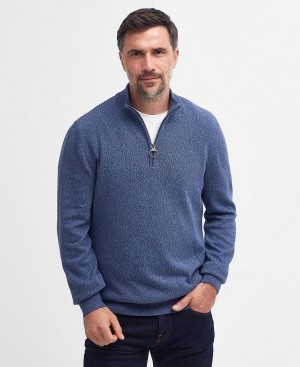 Barbour Whitfield Half-zip Jumper σκουρο μπλε | BABO88610
