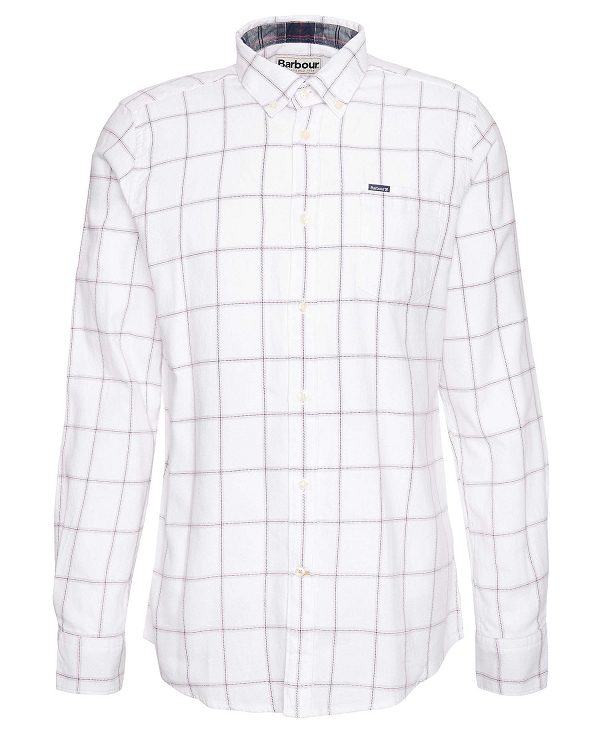 Barbour Acorn Tailored Long-sleeved Shirt ασπρα | BABO87942