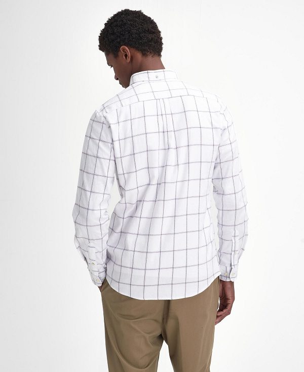 Barbour Acorn Tailored Long-sleeved Shirt ασπρα | BABO87942