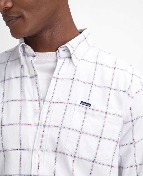 Barbour Acorn Tailored Long-sleeved Shirt ασπρα | BABO87942