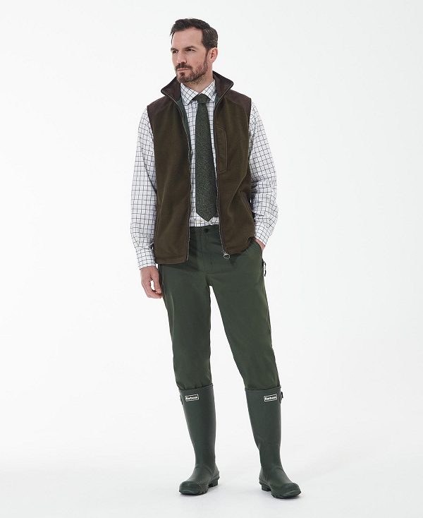 Barbour Active Fleece Gilet Ελιά | BABO87522
