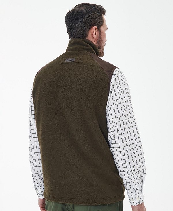 Barbour Active Fleece Gilet Ελιά | BABO87522