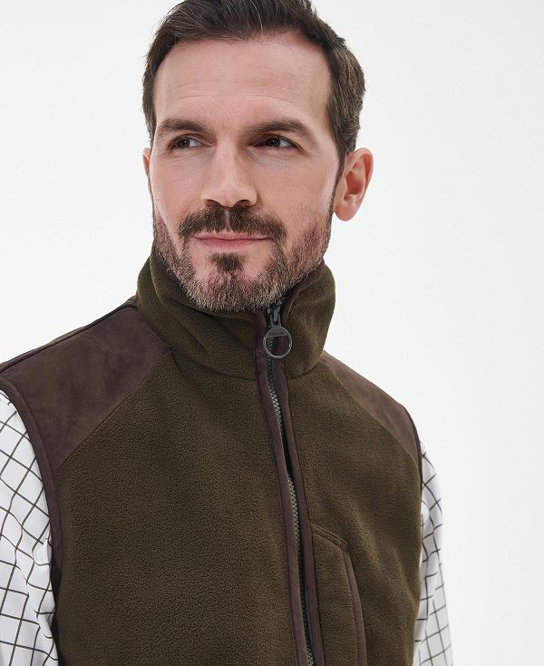Barbour Active Fleece Gilet Ελιά | BABO87522