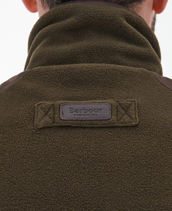 Barbour Active Fleece Gilet Ελιά | BABO87522