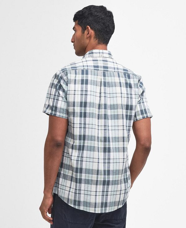 Barbour Alford Tailored Short-sleeved Shirt ασπρα | BABO87770