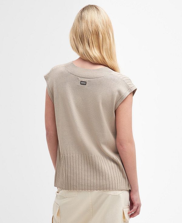Barbour Alicia Sweater Vest Μπεζ | BABO89702