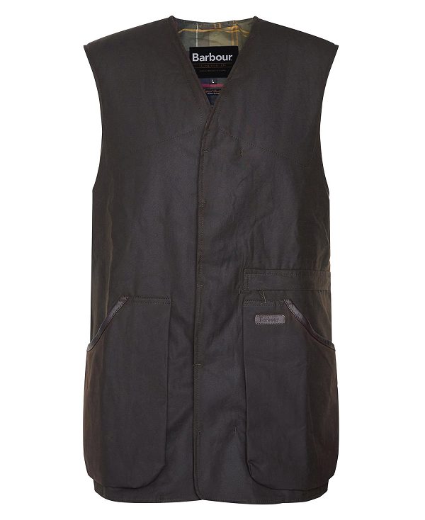 Barbour Alwinton Waxed Gilet Ελιά | BABO87545