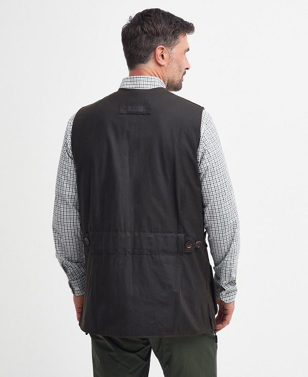 Barbour Alwinton Waxed Gilet Ελιά | BABO87545