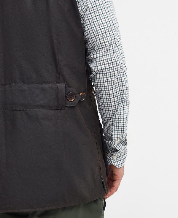 Barbour Alwinton Waxed Gilet Ελιά | BABO87545