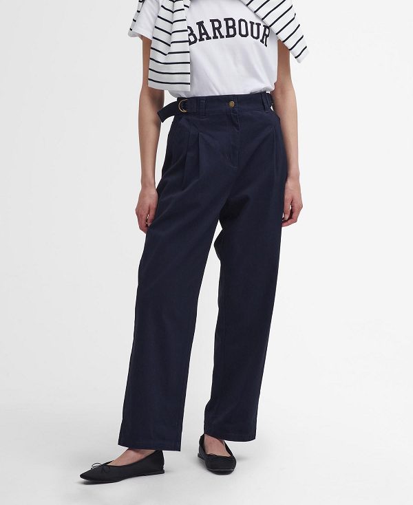 Barbour Amber Tapered Trousers σκουρο μπλε | BABO89845