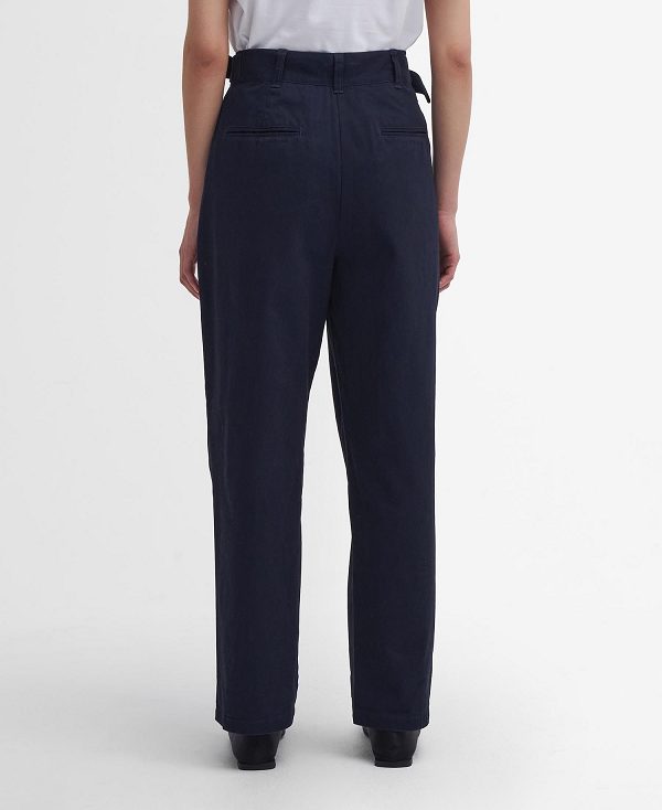 Barbour Amber Tapered Trousers σκουρο μπλε | BABO89845